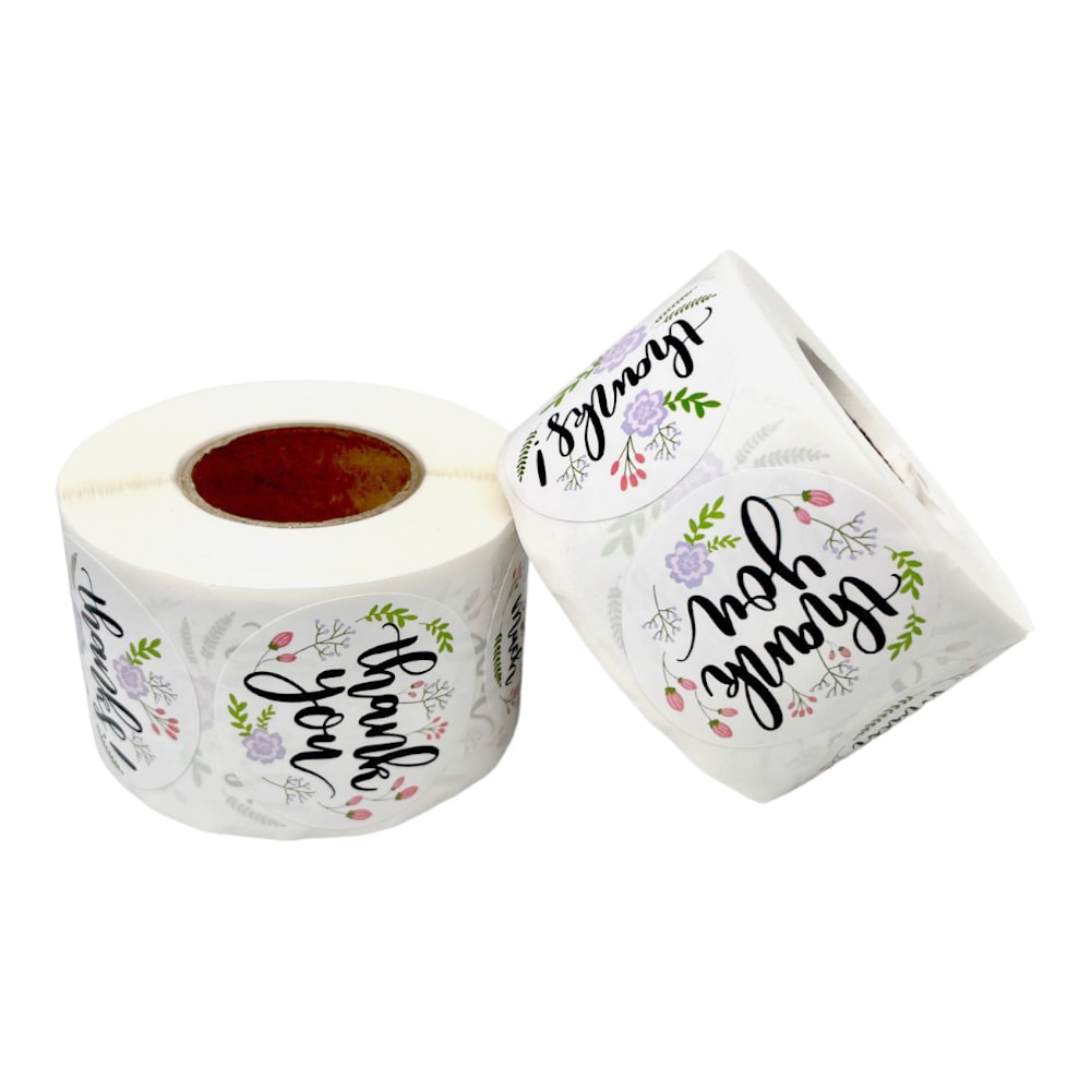 Rolă 500 stickere rotunde 3.8cm - mix modele 7