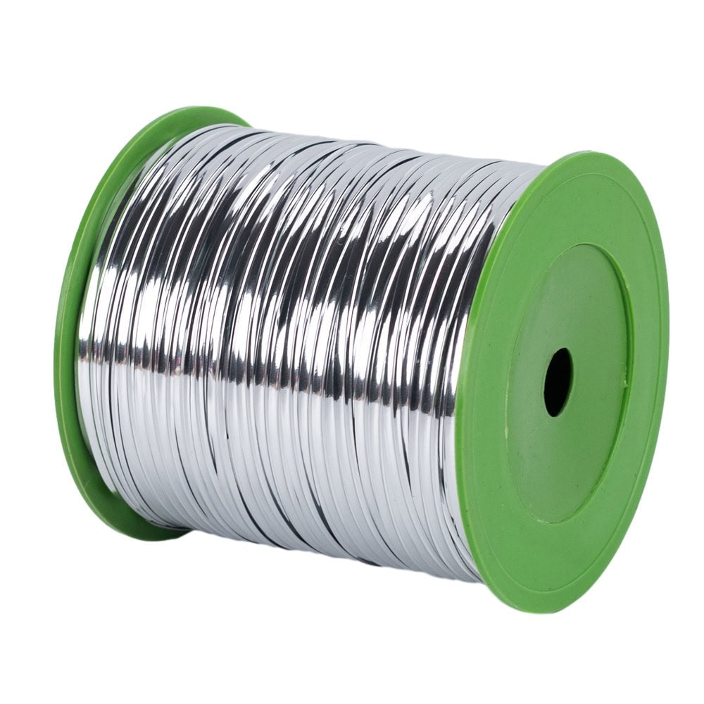 Rolă sfoară metalizată 275m - argintiu 0 - craftup.ro