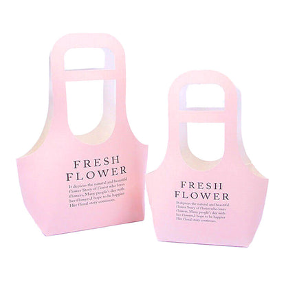 Sacoșe din hârtie Fresh Flower - roz 1 - craftup.ro