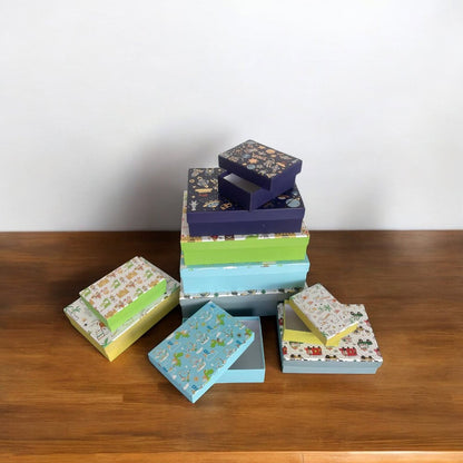 Set 10 cutii dreptunghiulare diferite - model 2 copii 5 - craftup.ro