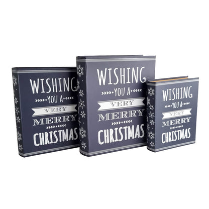 Set 3 cutii carte de Crăciun - Merry Christmas 1 - craftup.ro