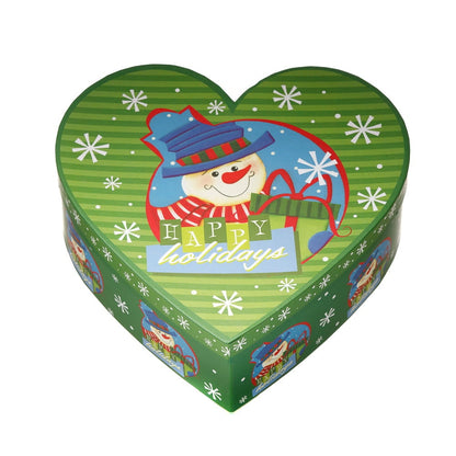 Set 3 cutii inimă de Crăciun - model sărbători fericite 2 - craftup.ro