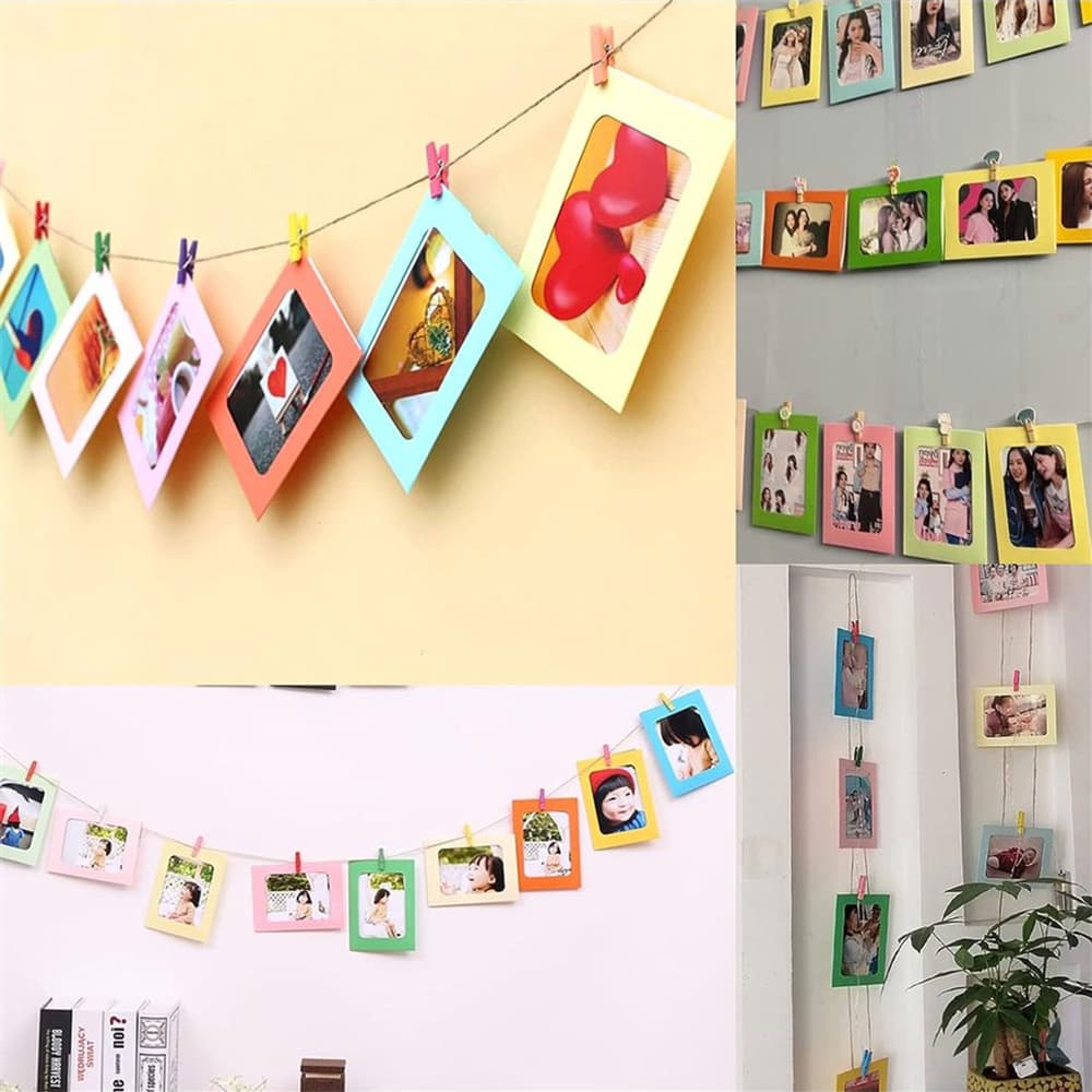 Set rame foto ghirlandă multicolore 4 - craftup.ro