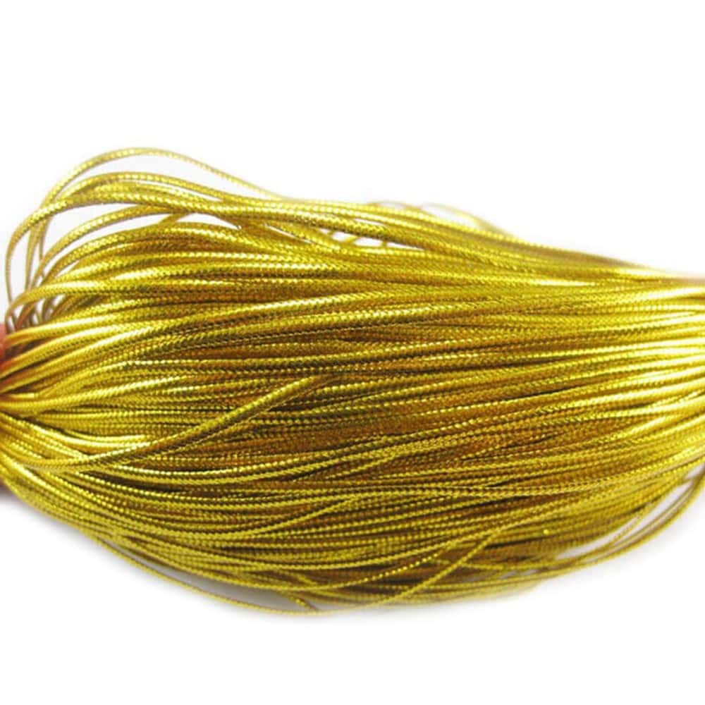 Șnur metalic auriu 1mm (set 100 buc)