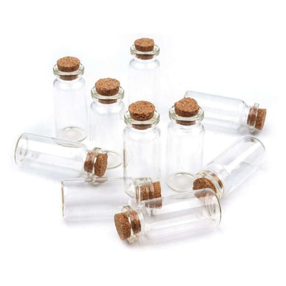 Sticluță transparentă cu dop de plută 3 - craftup.ro