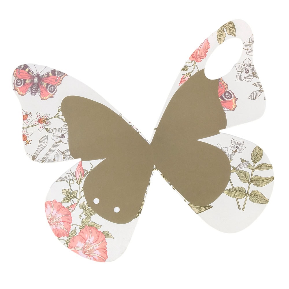 Suport fluture pentru flori - alb 1 - craftup.ro