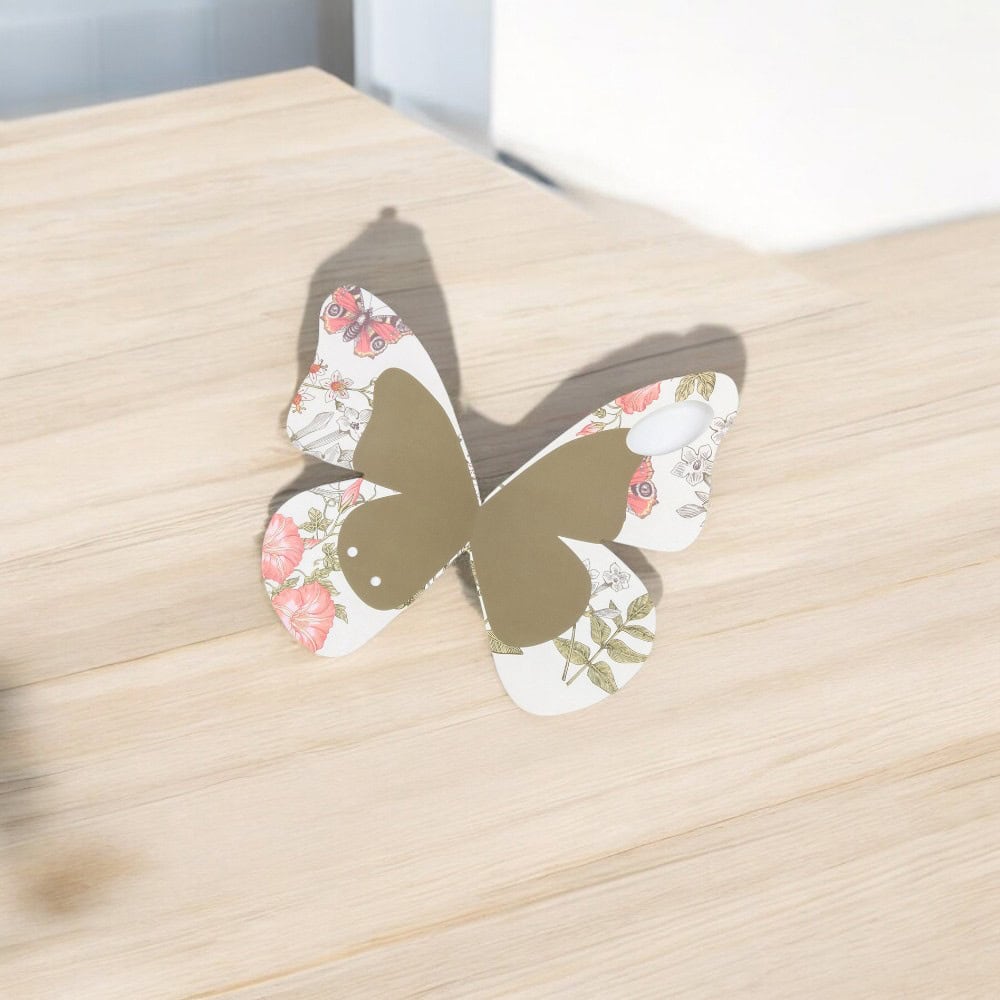 Suport fluture pentru flori - alb 2 - craftup.ro