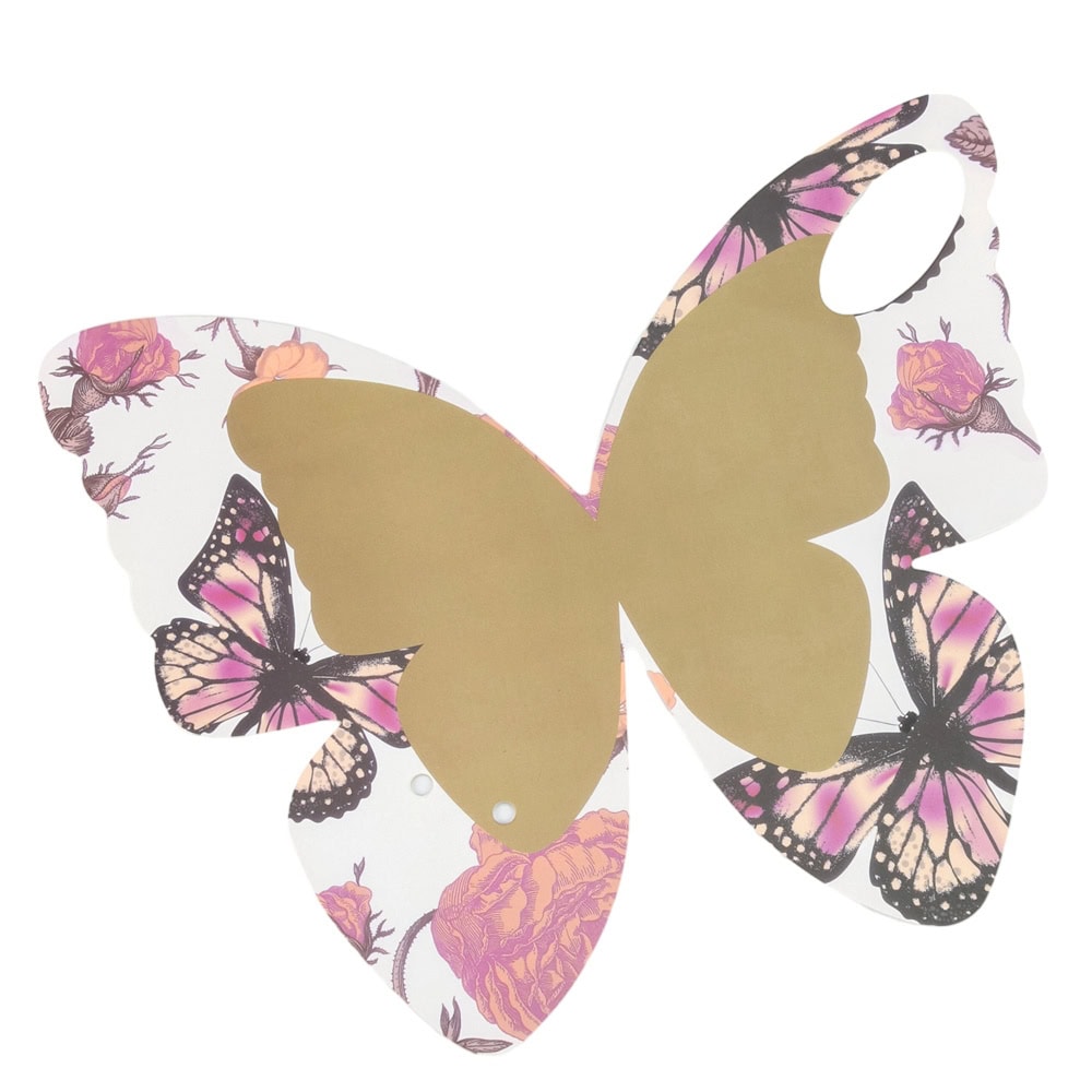 Suport fluture pentru flori - roz 1 - craftup.ro