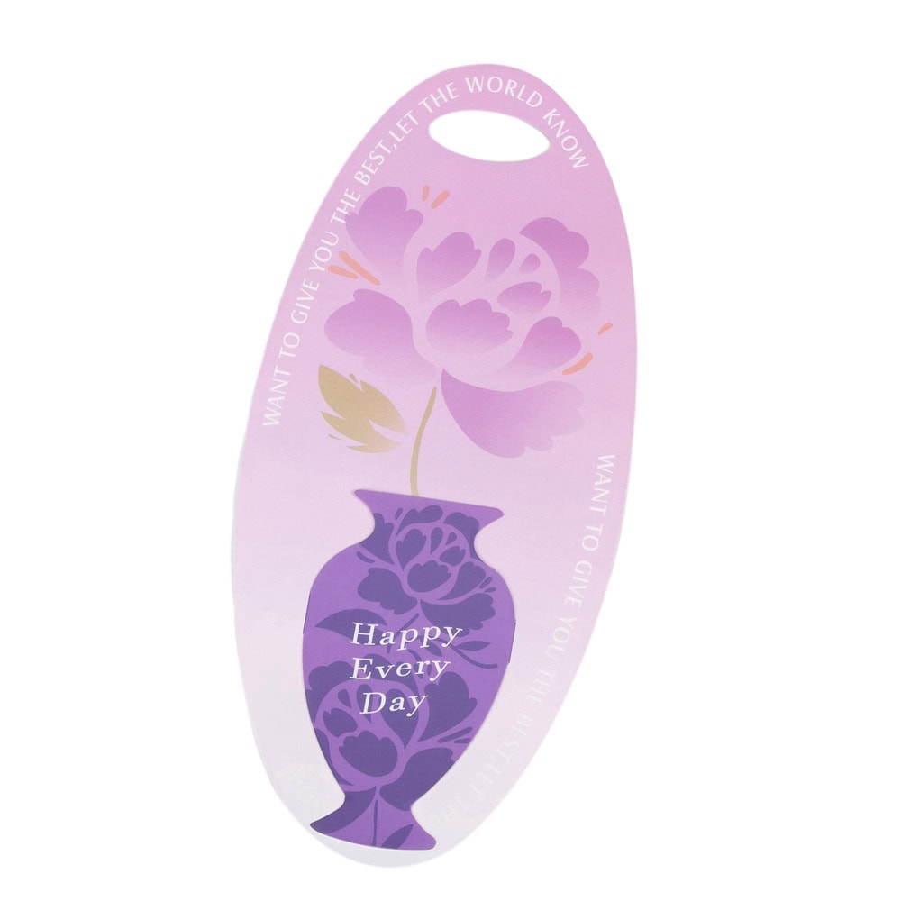 Suport oval pentru o floare model vază - roz 1 - craftup.ro
