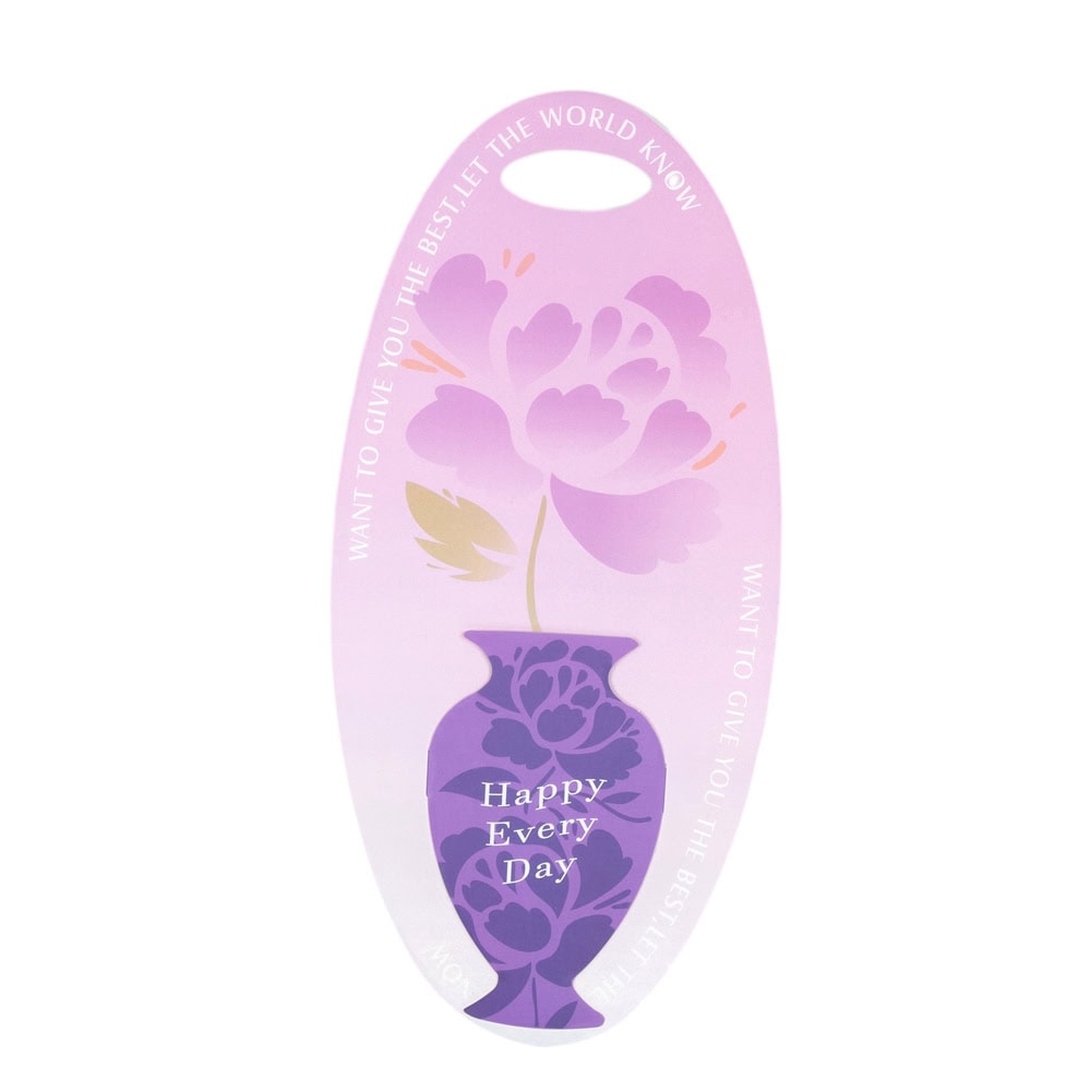 Suport oval pentru o floare model vază - roz 3 - craftup.ro