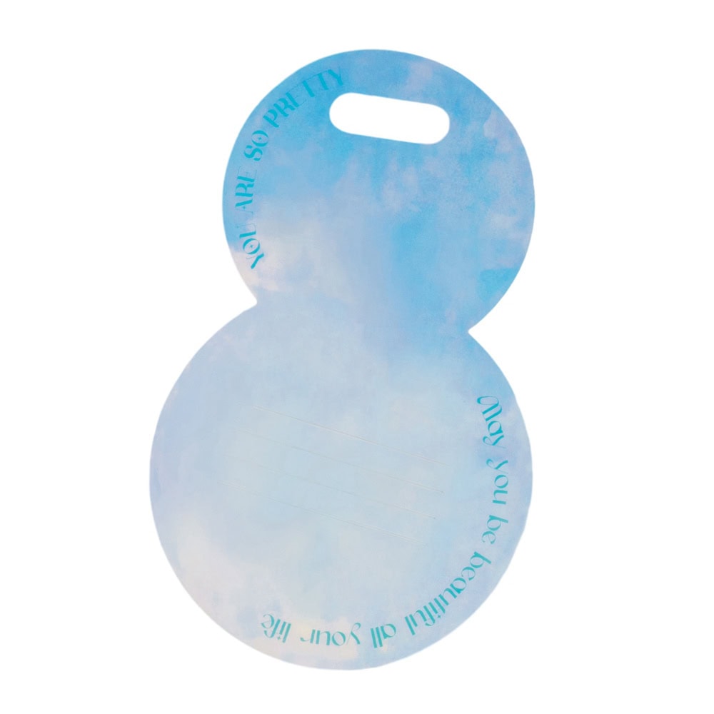 Suport rotund pentru flori - bleu 1 - craftup.ro