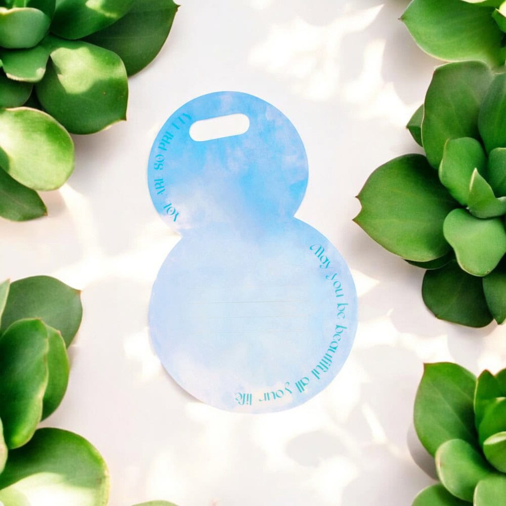 Suport rotund pentru flori - bleu 2 - craftup.ro