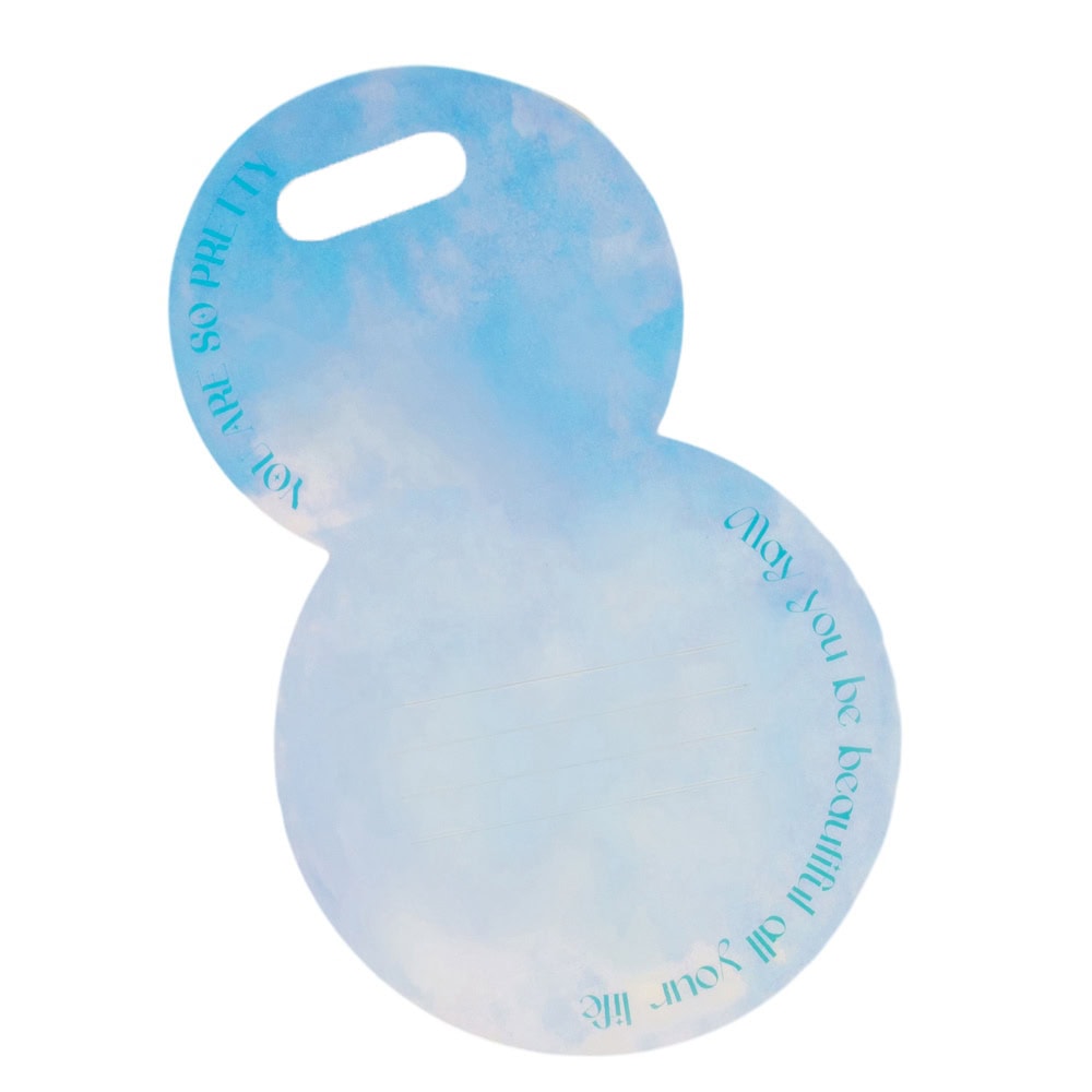 Suport rotund pentru flori - bleu 3 - craftup.ro