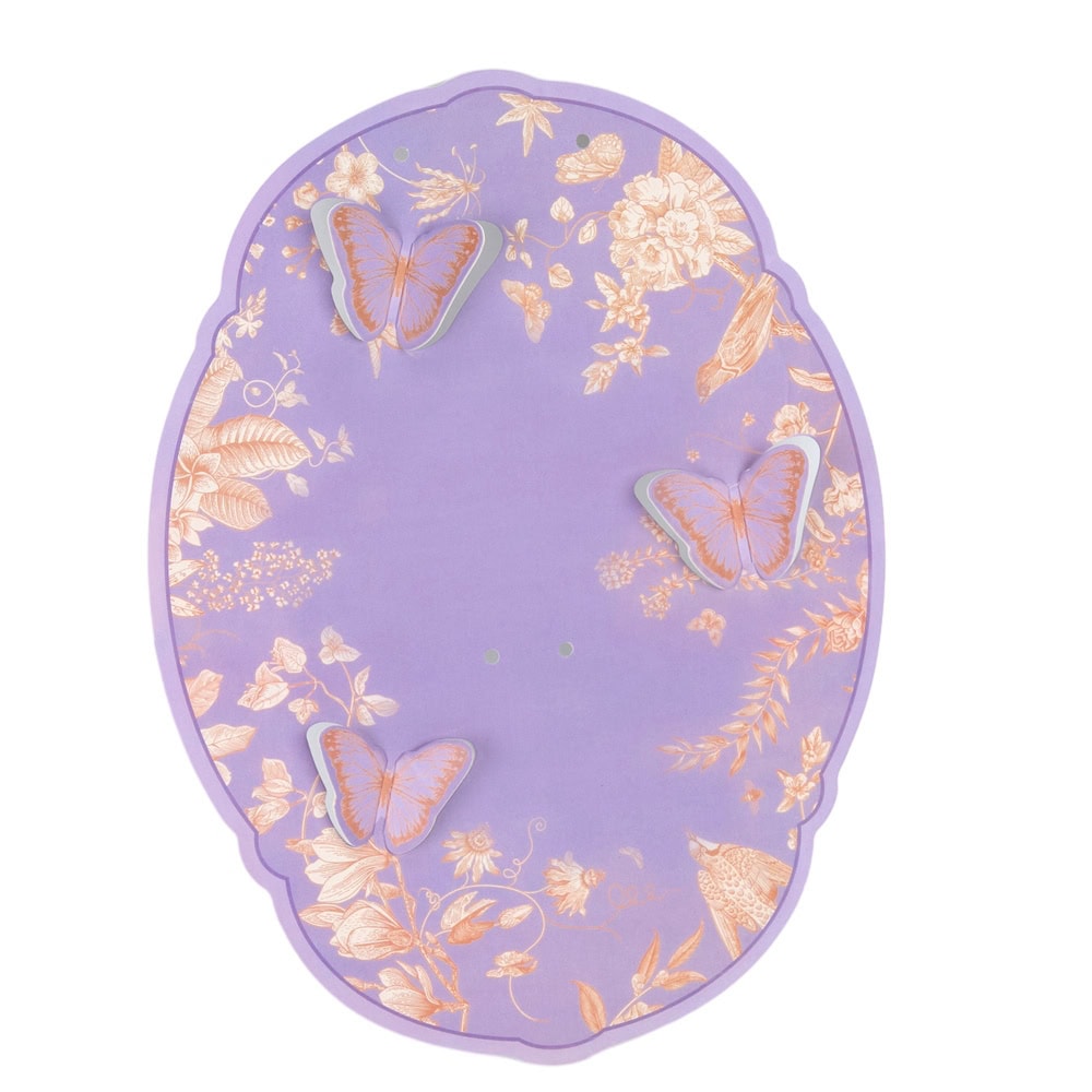 Suport vintage rotund pentru flori - mov 1 - craftup.ro