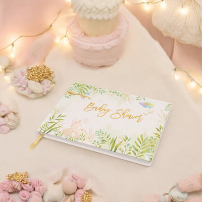 Album Baby Shower model floral - Alb - CraftUp