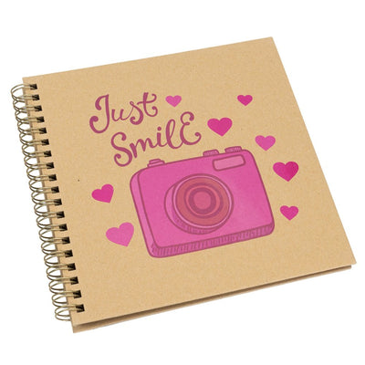 Album foto hârtie copertă Just Smile - kraft - CraftUp