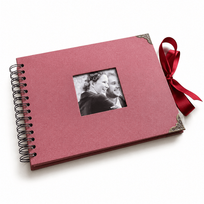 Album Foto Tip Scrapbook cu Spirală și Închidere Panglică - CraftUp