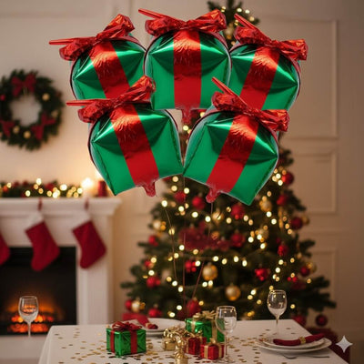 Balon folie Crăciun în formă de cadou (set 25 buc) - CraftUp