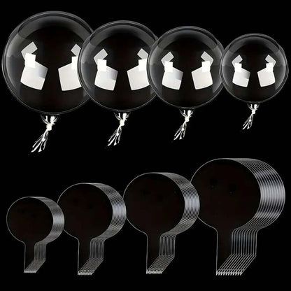 Balon transparent rotund (set 25 buc) - CraftUp