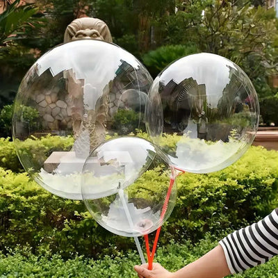 Balon transparent rotund (set 25 buc) - CraftUp