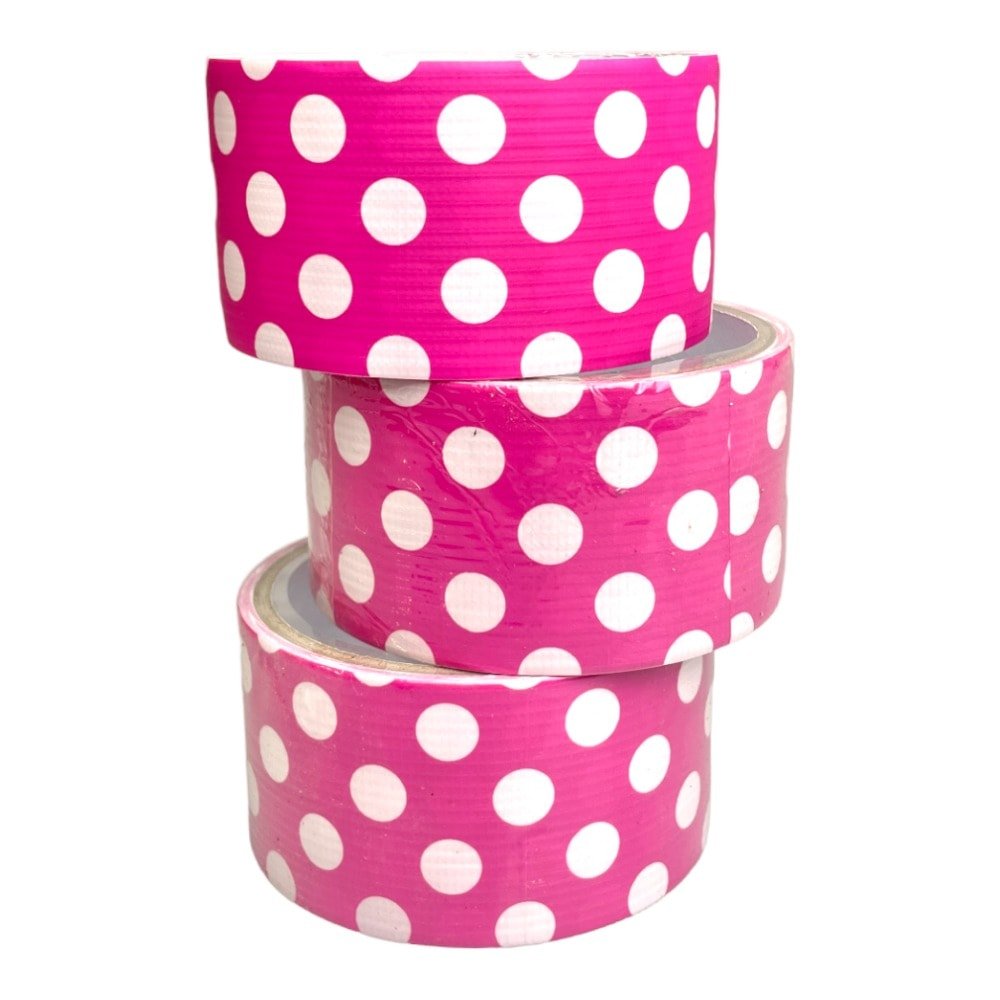 Bandă adezivă cu model - tipar roz 4.8cm x 5m – CraftUp