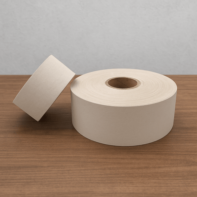 Bandă adezivă umectibilă din hârtie - alb - 60mm x 200m - CraftUp