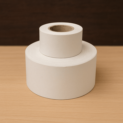 Bandă adezivă umectibilă din hârtie - alb - 60mm x 200m - CraftUp