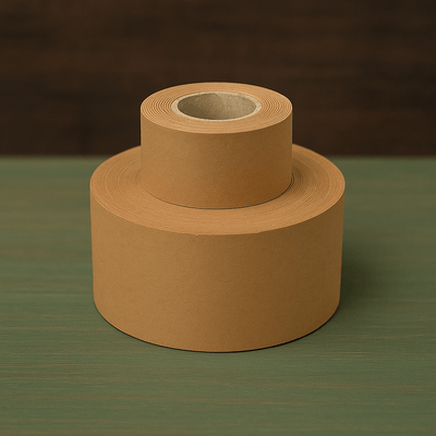 Bandă adezivă umectibilă din hârtie - kraft - 50mm x 50m - CraftUp