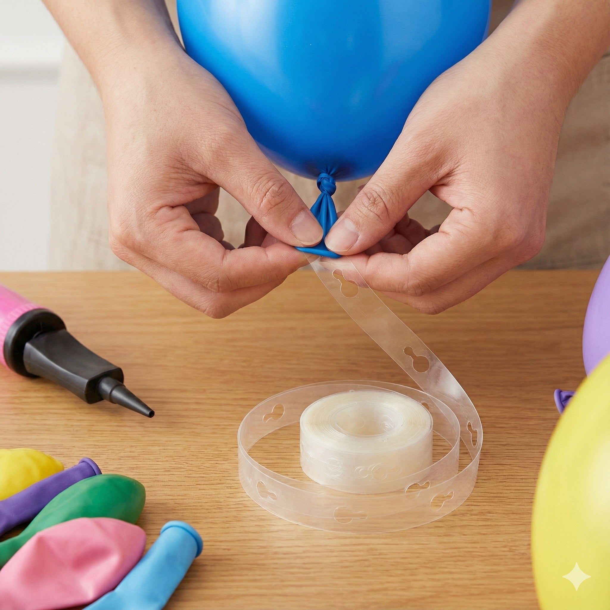 Bandă din plastic pentru arcade de baloane 10m - CraftUp