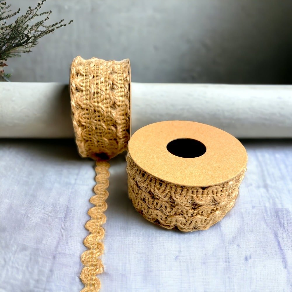 Bandă iută ondulată - 5mm x 5m - CraftUp