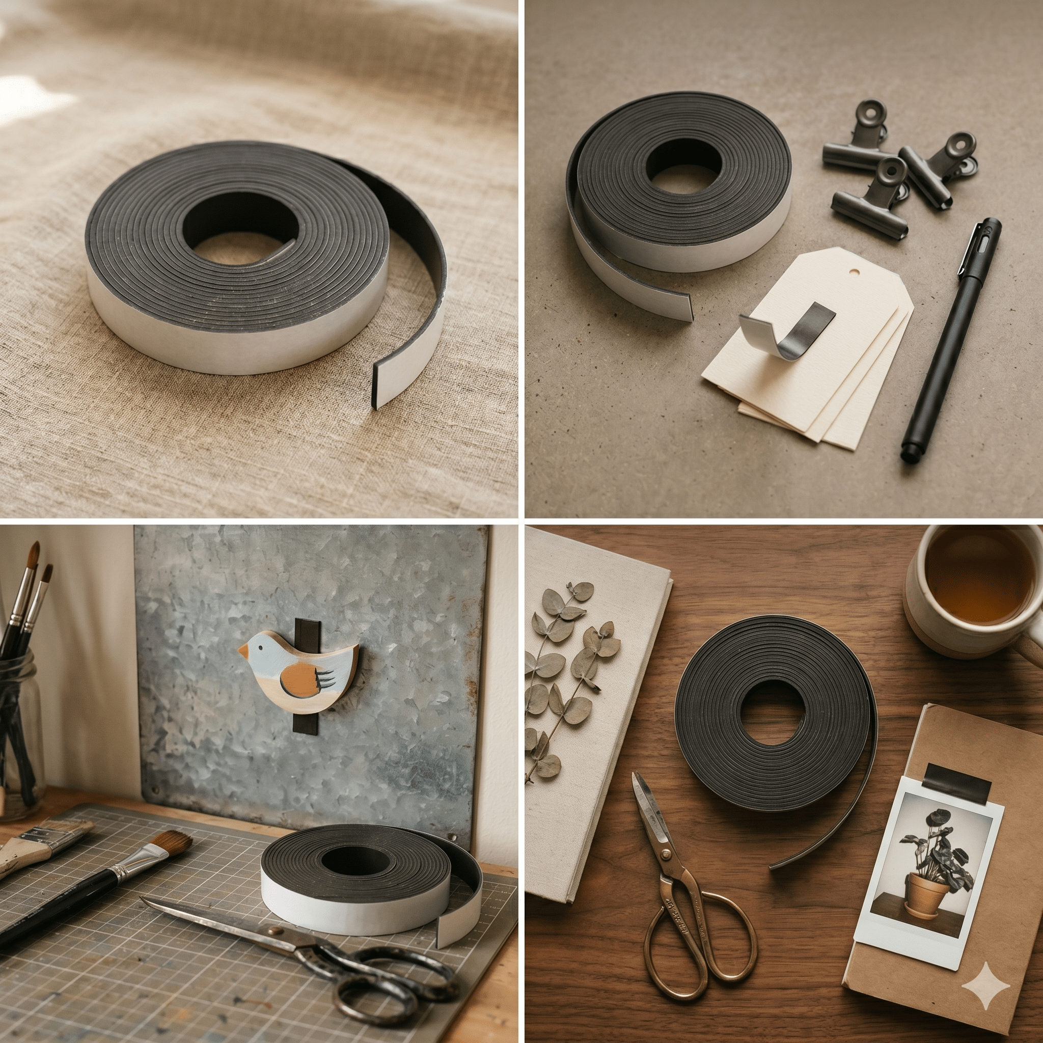 Bandă magnetică cu adeziv pentru proiecte handmade și DIY - CraftUp