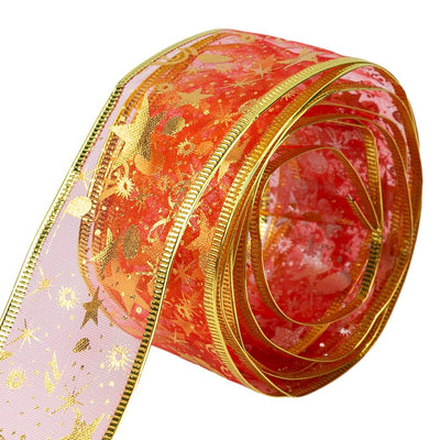 Bandă textilă cu imprimeu steluțe - CraftUp
