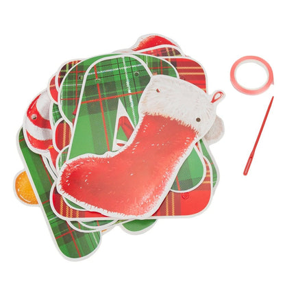 Banner Crăciun cu mesaj Merry Christmas - model 2 roșu și verde - CraftUp