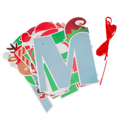 Banner Crăciun cu mesaj Merry Christmas - model 3 multicolor - CraftUp
