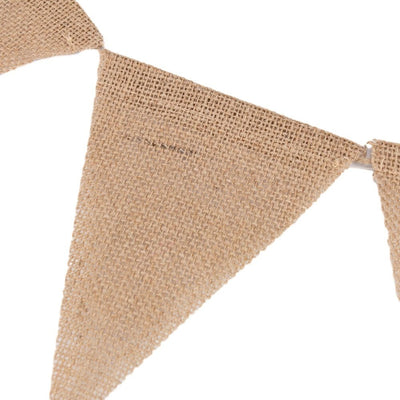 Banner triunghi iută cu sfoară - Maro - CraftUp