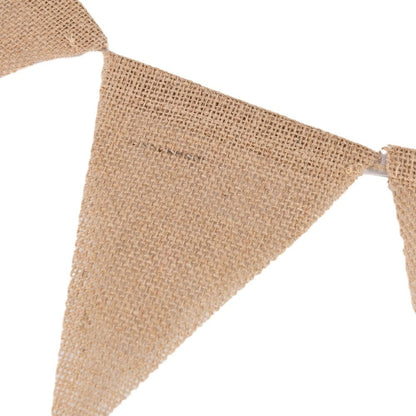 Banner triunghi iută cu sfoară - Maro - CraftUp