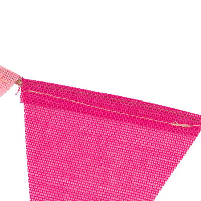 Banner triunghi textil cu sfoară - multicolor - CraftUp