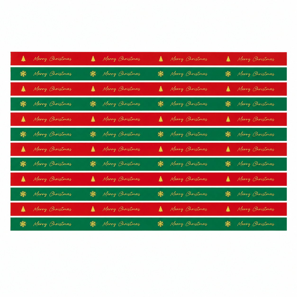Benzi stickere de sigilare cadou de Crăciun - roșu și verde (set 100 buc) - CraftUp