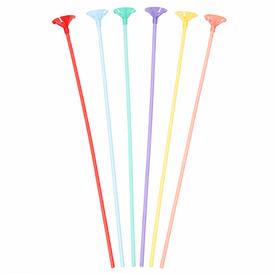 Bețe și rozete pentru baloane - multicolor (set 100 buc) - CraftUp
