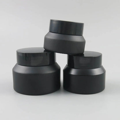 Borcan negru mat cu capac 100ml - CraftUp