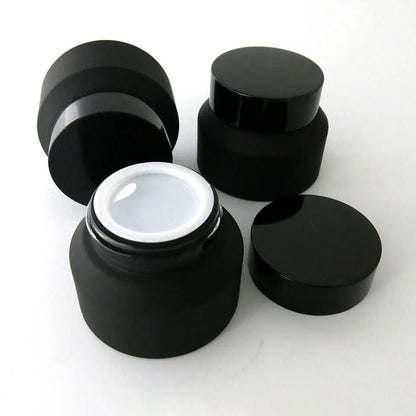 Borcan negru mat cu capac 100ml - CraftUp