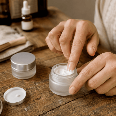 Borcan rotund mat cu capac argintiu 30ml - CraftUp