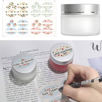 Borcan rotund mat cu capac argintiu 30ml - CraftUp