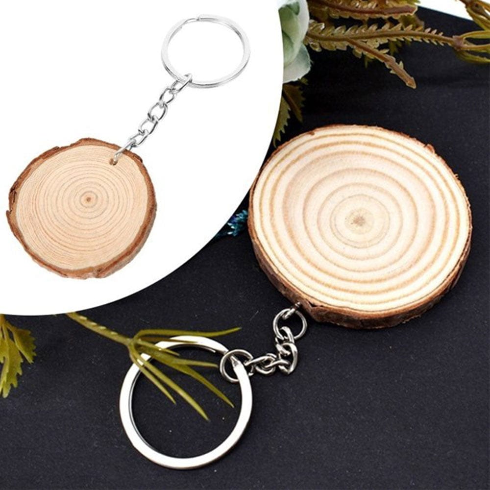Breloc felie de lemn - CraftUp