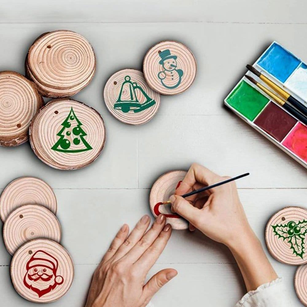 Breloc felie de lemn - CraftUp