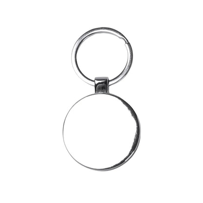 Breloc gravabil rotund lemn+metal - CraftUp