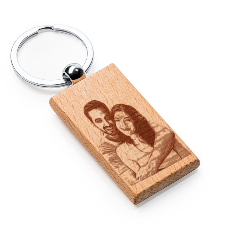 Breloc lemn - dreptunghi - CraftUp