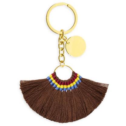 Breloc metalic cu șnururi tricolor - CraftUp