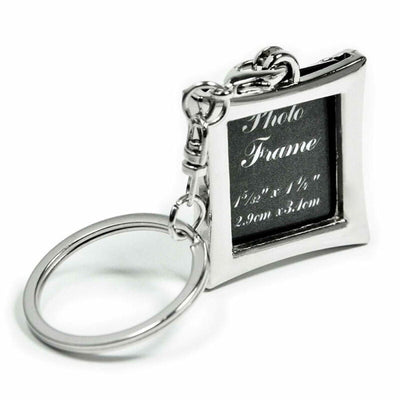 Breloc metalic inserție foto - pătrat - CraftUp