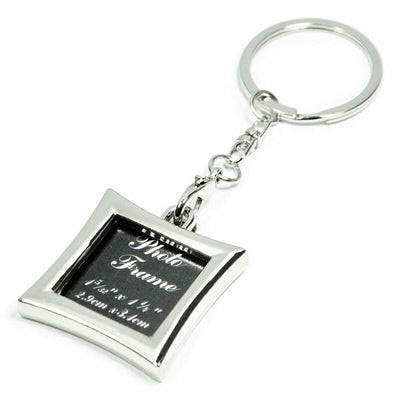 Breloc metalic inserție foto - pătrat - CraftUp